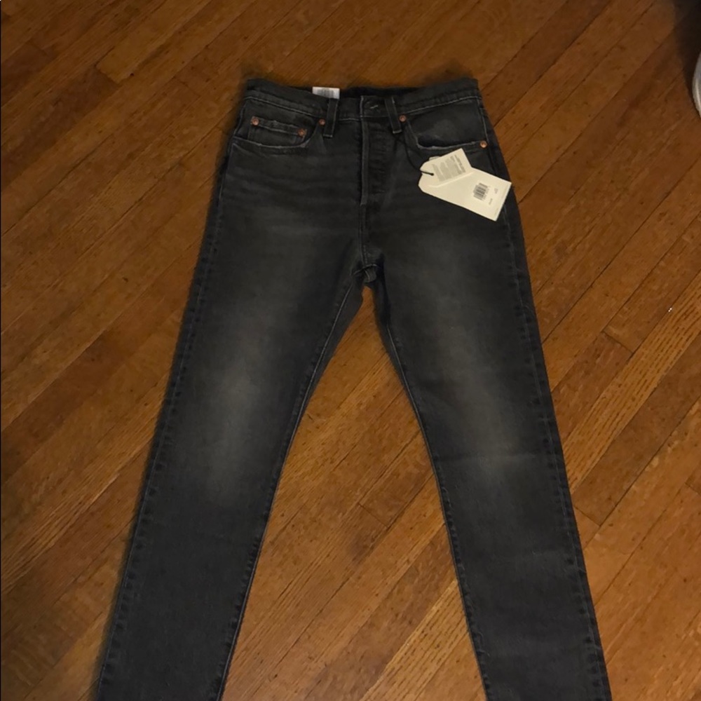 Levi’s 501 Faded Black Skinny Jeans